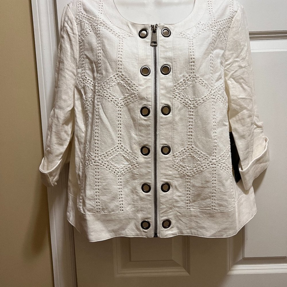 Multiples White Jacket Size M